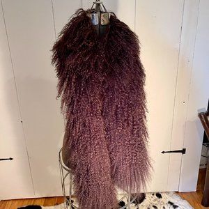 Toria Rose Genuine Mongolian Lamb Fur Boa Scarf NWT $125 Retail